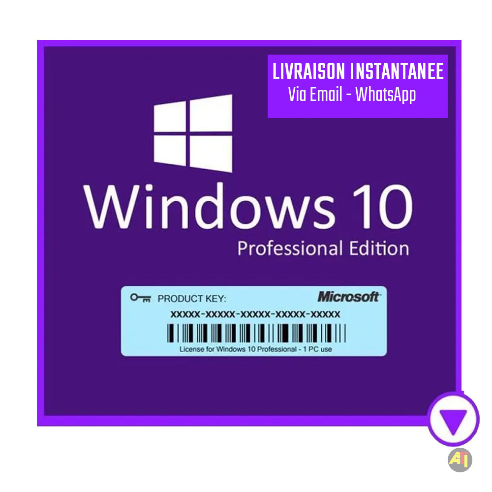 Licence de clé d'origine windows 10 pro et 11 pro