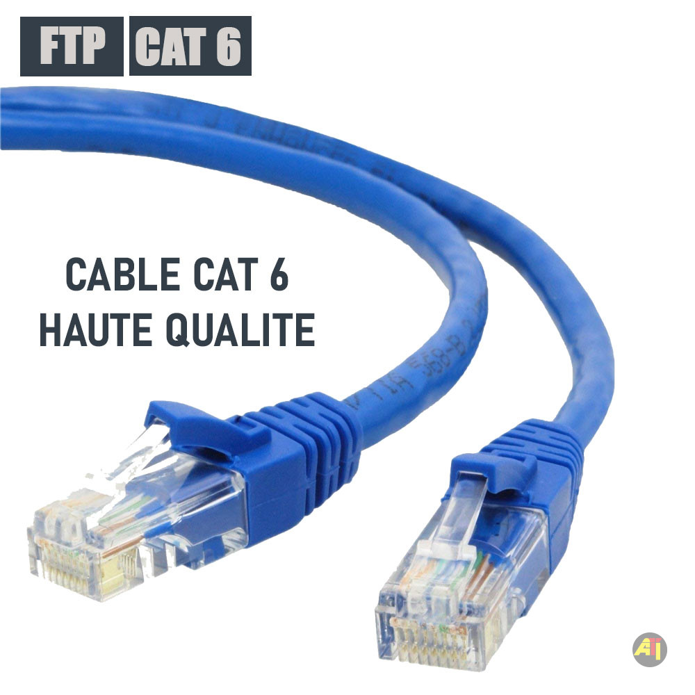 Connecteur RJ45 femelle FTP Cat 6A pour câbles de données Televes