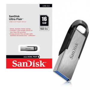 SanDisk Clé USB 3.0 Ultra Flair - 128 Go - Métal - Clés USB