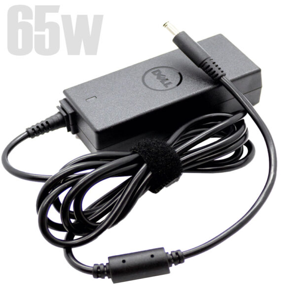 Chargeur DELL 65w 19,5V - Pour Ordinateur portable DELL - Adaptateur secteur + Câble secteur Bout français – Image 2